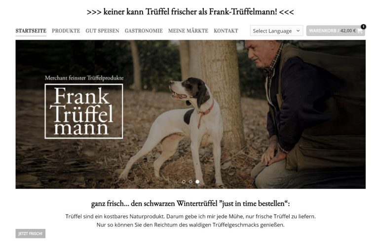 Read more about the article Keiner kann Trüffel frischer als Frank Trüffelmann